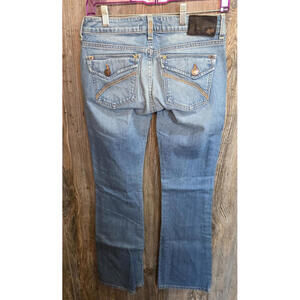 Fox Denim "Torque" Boot Cut Jeans Women Size 1/25 (28x32) Motorcycle Bike Racing